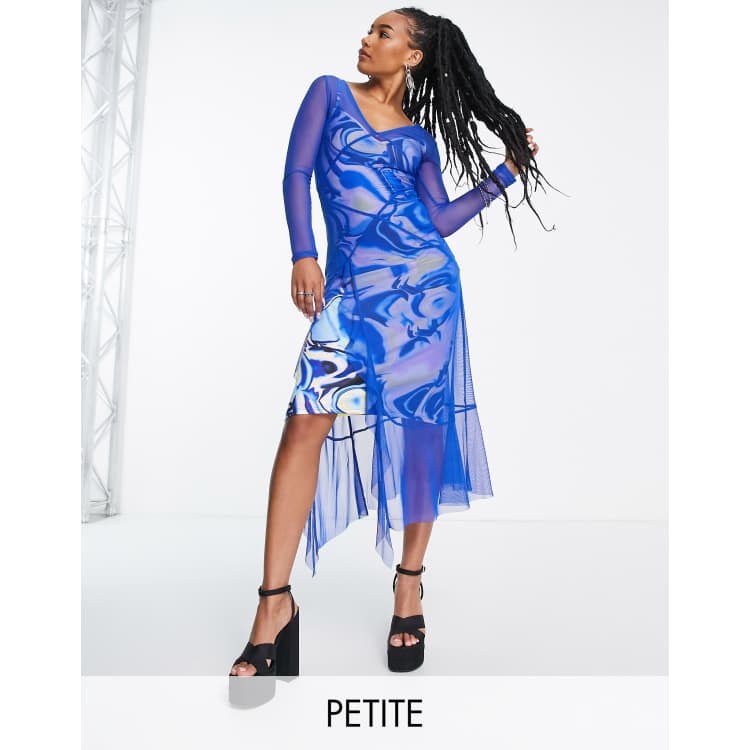 Petite mesh outlet dress