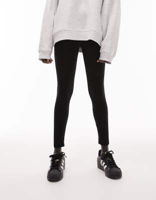 Topshop Petite - Legging basique longueur cheville - Noir