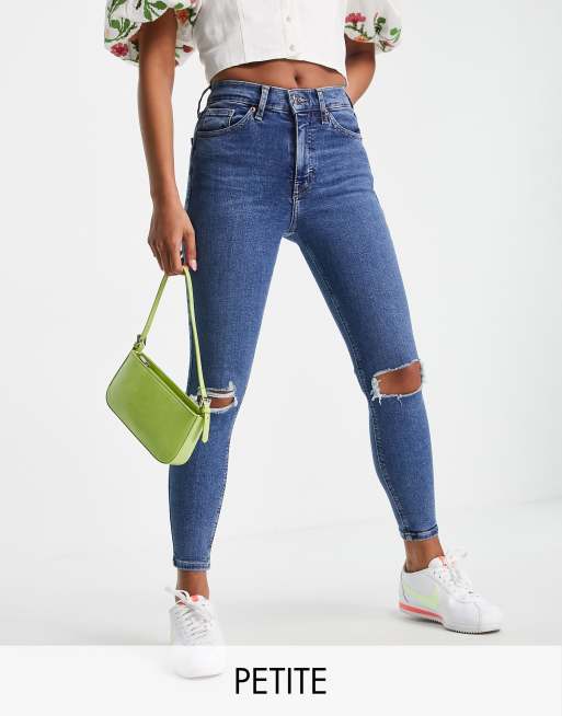 Mid blue best sale ripped jamie jeans