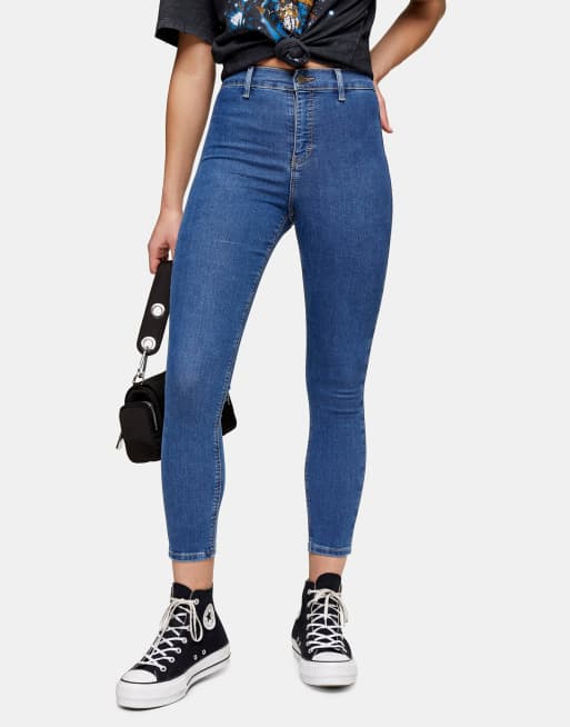 Topshop Petite mid blue Joni jean ASOS