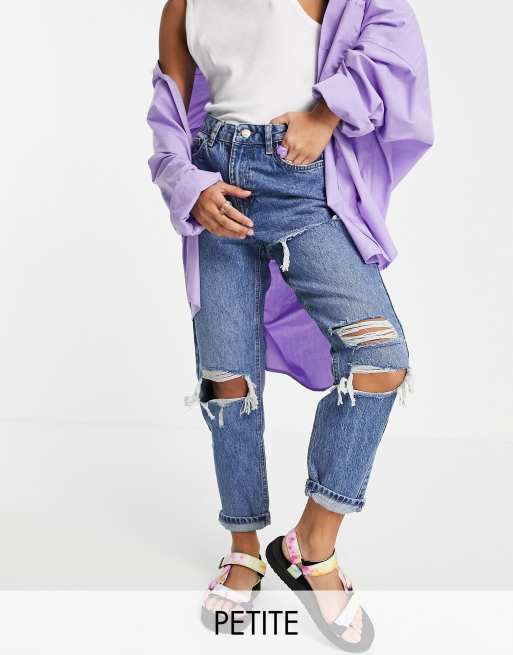 topshop mom ripped jeans