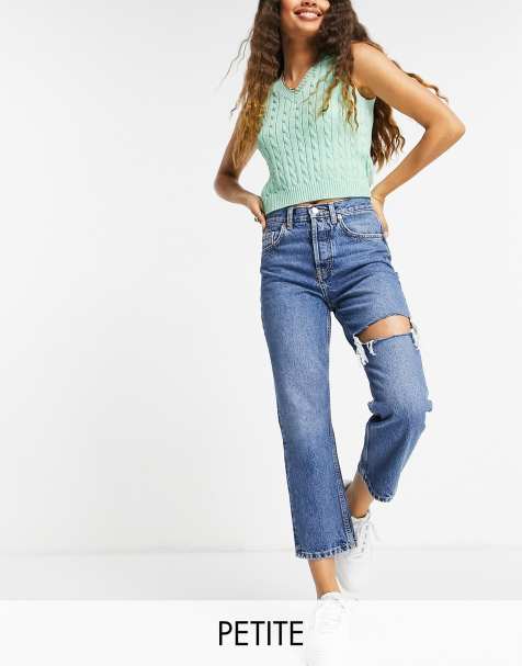 Women S Ripped Jeans Destroyed Busted Knee Jeans Asos