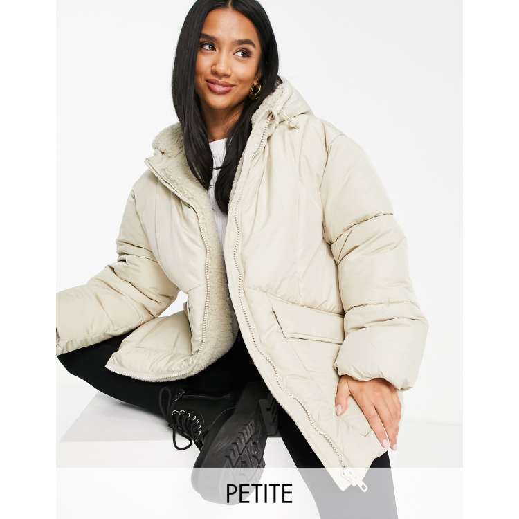 Sherpa lined cheap down jacket