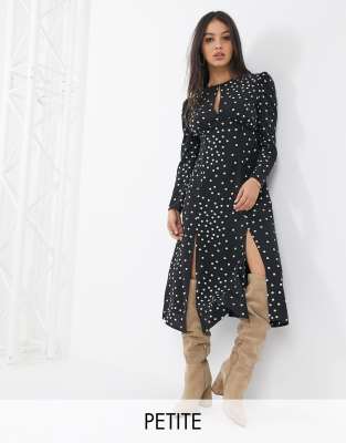 midi dress with leg split