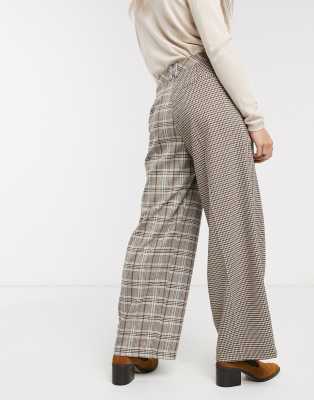 topshop plaid trousers