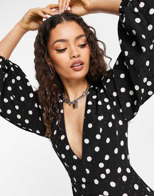 Topshop petite 2025 polka dot dress