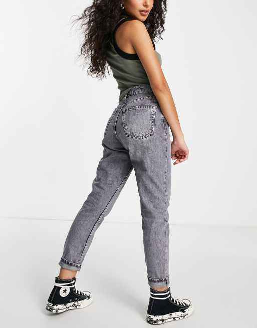 Grey store mom jeans