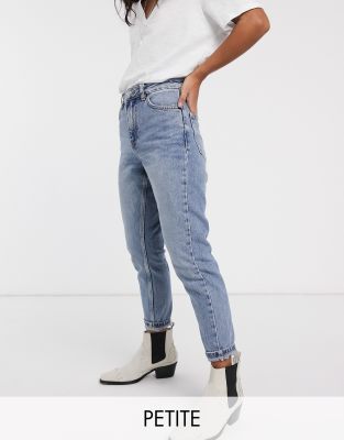 moto washed mom jeans