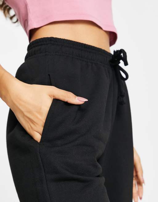 Topshop Petite oversized 90s joggers in black ASOS