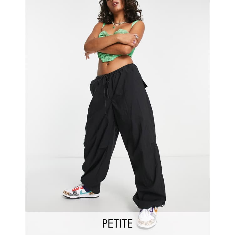 black parachute pants