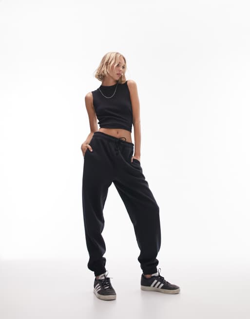 Topshop petite black joggers new arrivals