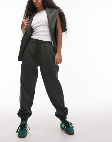 New Look wide leg joggers in khaki