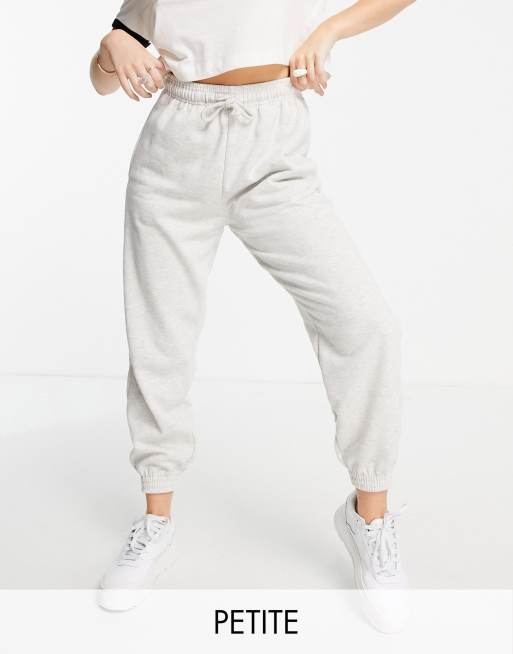 Topshop Petite - Oversized joggingbroek in jaren 90-stijl in grijs