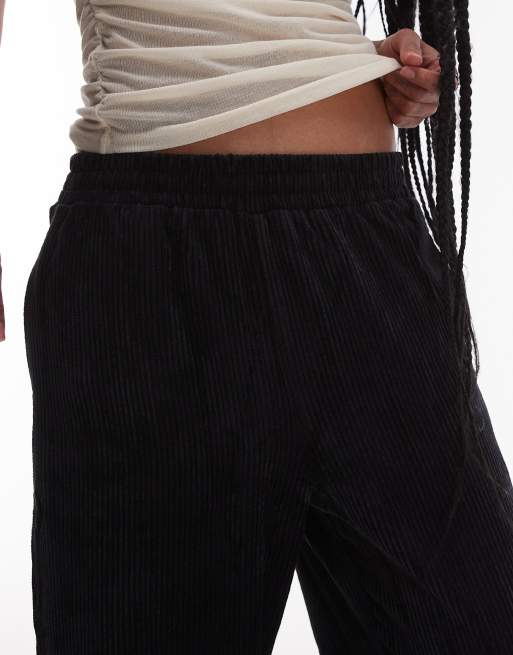 Topshop Petite - Pantalon de jogging en velours côtelé - Noir, 5 de 5