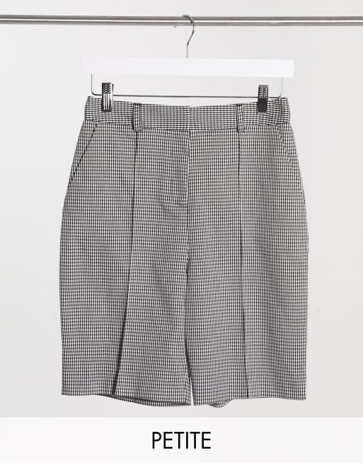 Topshop Petite - Pantaloncini a quadri monocolore