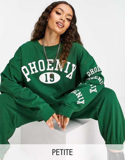 Topshop Petite - Phoenix - Felpa verde