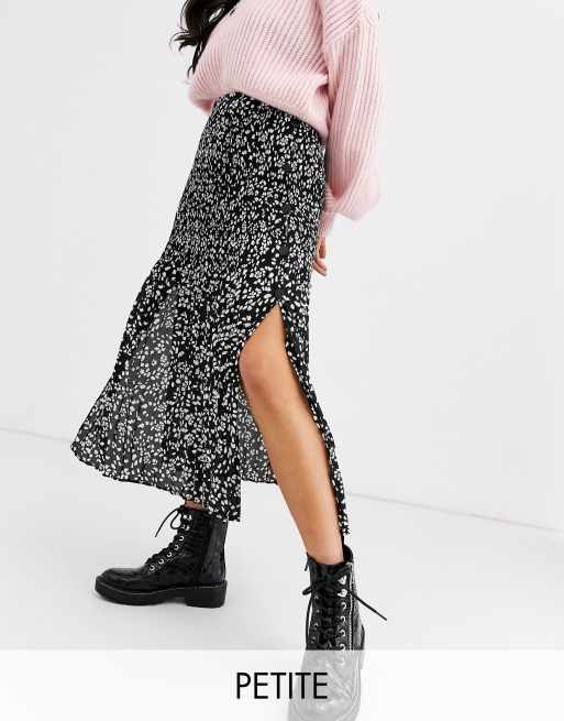 Asos petite pleated midi skirt outlet uk