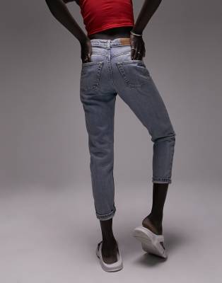 topshop bleach premium mom jeans