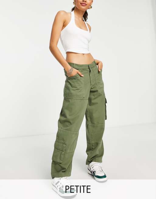 Petite cargo store pants for women