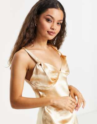 topshop petite satin dress