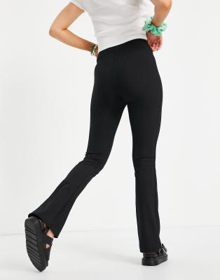 petite skinny flare trousers