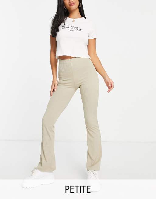 topshop flared ribbed