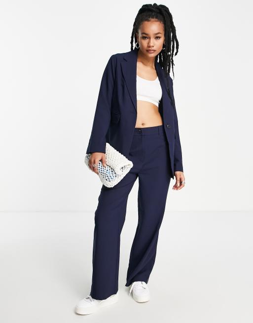 Petite navy outlet trousers