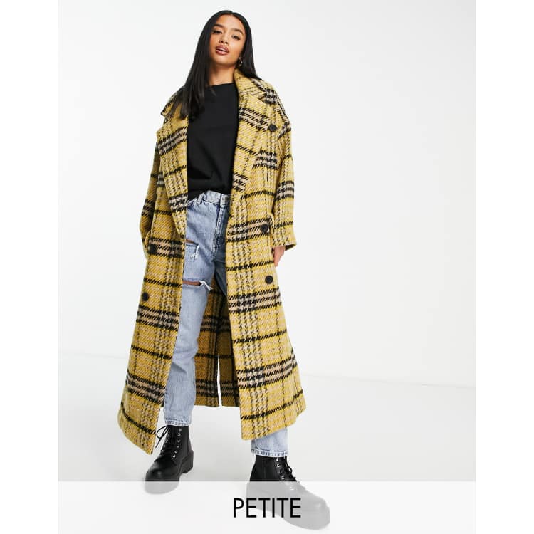 Topshop vera outlet check coat