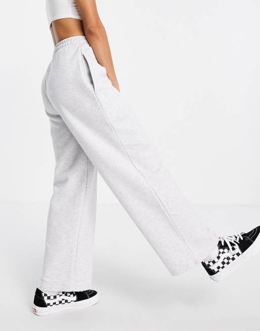 Topshop Petite split hem sweatpants in gray ASOS