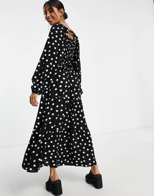 Topshop petite store polka dot dress