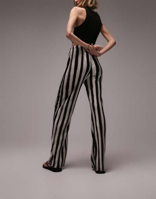 Petite cheap striped trousers