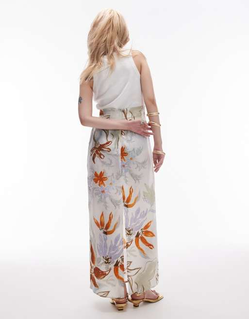 Petite high waisted maxi skirt best sale