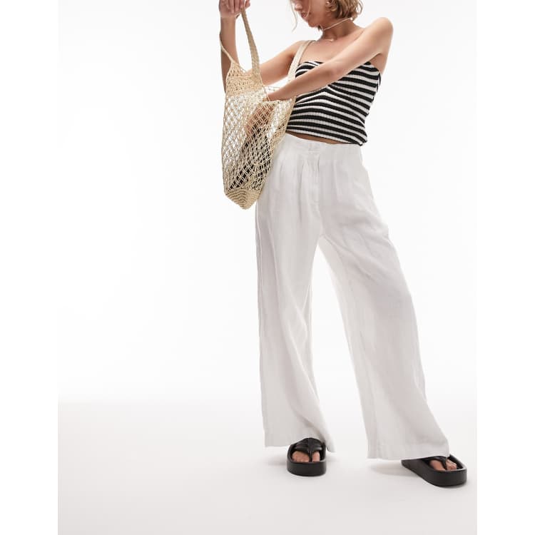 Petite linen clearance pants