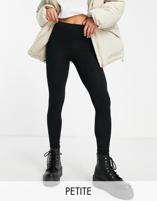 Topshop Petite – Svarta, enkla ankellånga leggings