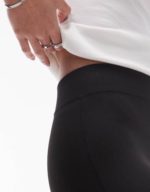 Topshop Petite – Svarta, kraftiga och hellånga leggings, 4 av 5
