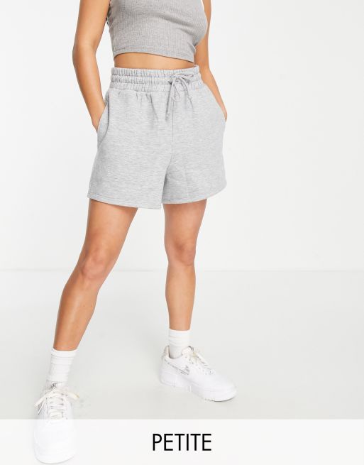 Topshop sweat shorts in gray