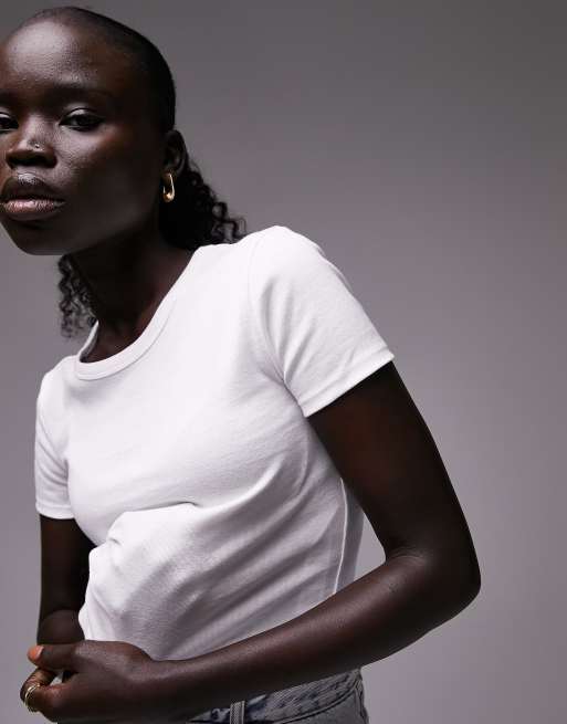 white petite t shirt