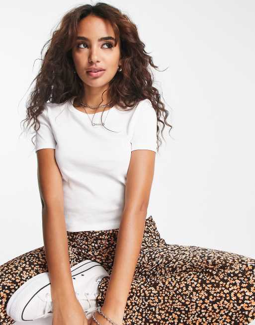 Topshop Petite – T-Shirt für jeden Tag in Weiß, 3 von 4