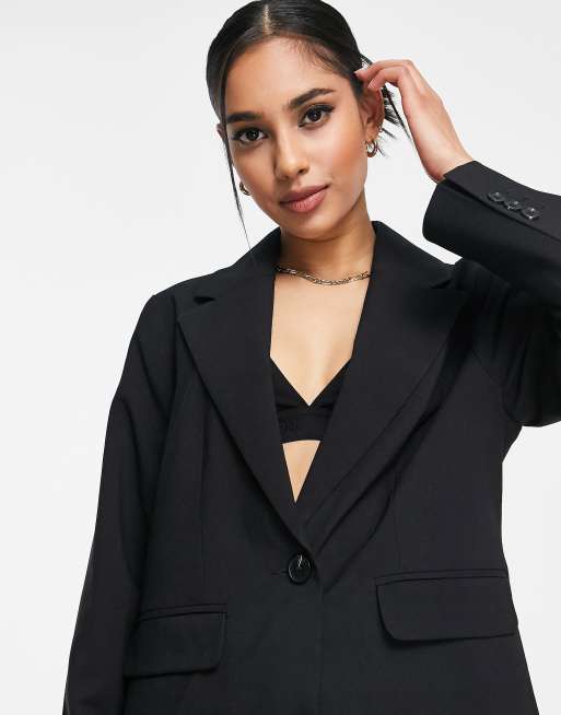 Petite Single Breasted Tailored Blazer