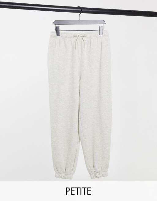 Petite track pants in grey marle ASOS