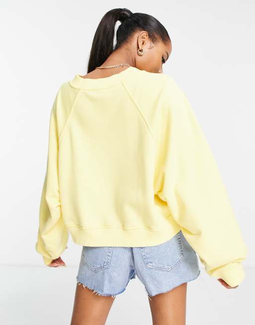 Topshop yellow hot sale hoodie