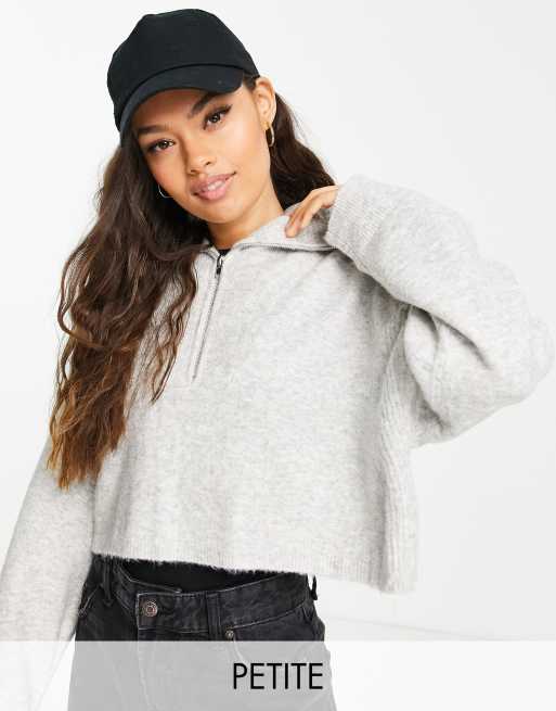 Zip sales cropped jumper