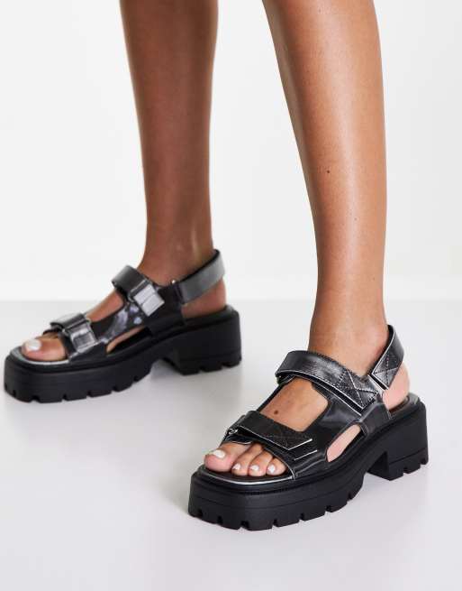 Grey flat sandals on sale womens