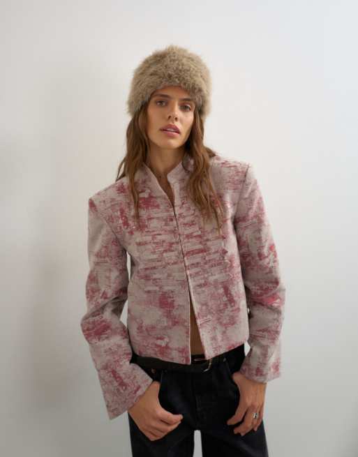 Topshop pillbox-hat i imiteret pels, 3 af 3