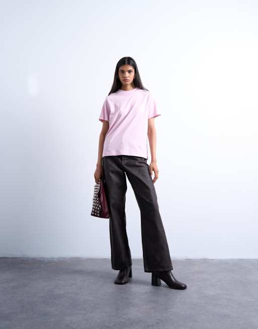 Topshop - Pink klassisk T-shirt, 2 af 4