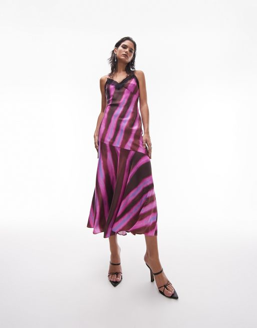 Topshop pink hot sale zebra dress