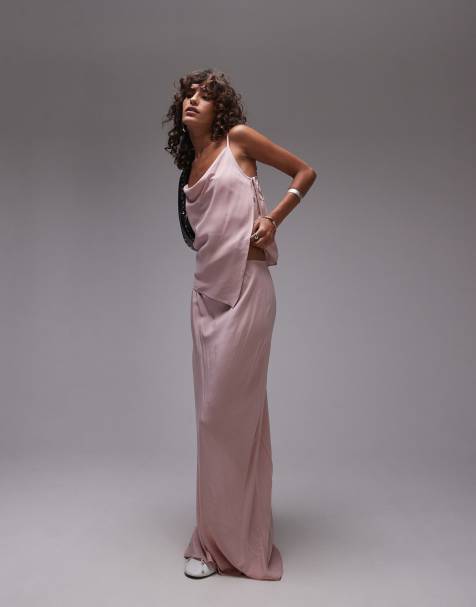 Topshop - Pink sæt med cami og nederdel - view 1