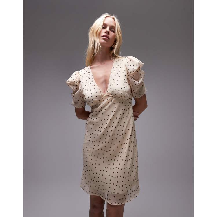 Topshop Polka Dot Babydoll Dress Asos Lilac Floral Daisy Polka Dot