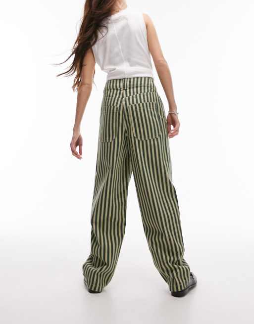 Striped trousers clearance topshop