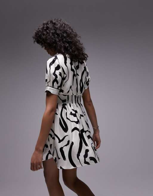 Zebra jurk online zara